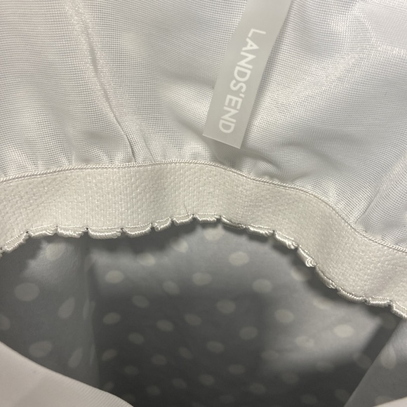 Lands’ End Polka Dots Tankini Swim Top Women Size 14L - Picture 6 of 10